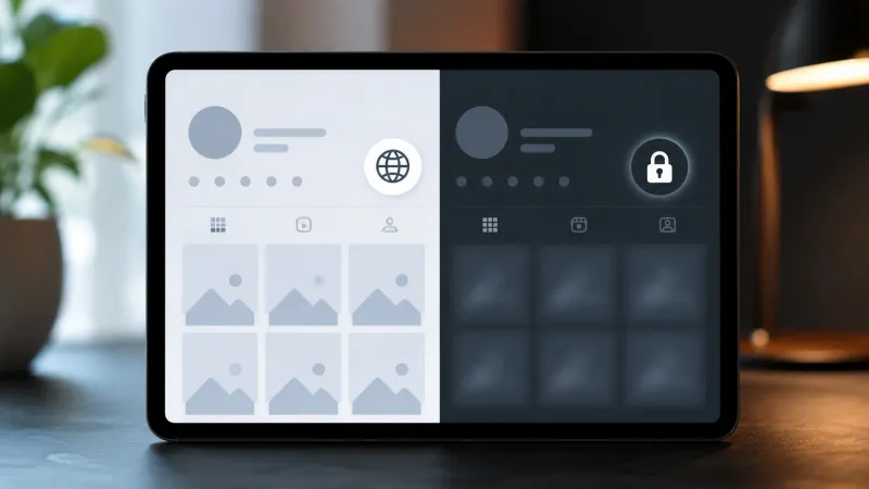Public or Private? Reading an Instagram Profile in Five Seconds