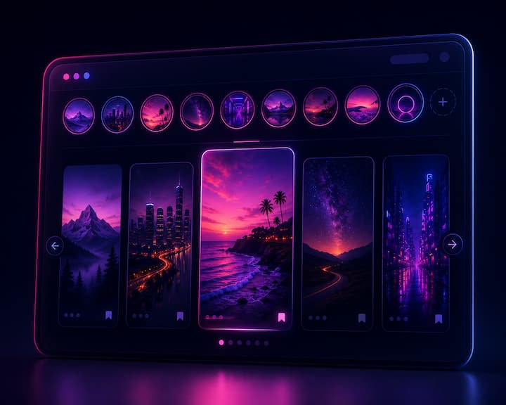 Instagram Highlights Viewer preview illustration